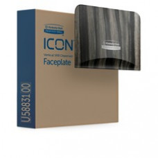Kimberly-Clark Professional ICON Standard Roll Vertical Toilet Paper Dispenser Faceplate - For Tissue Roll Dispenser - Ebony Woodgrain - 1 Each