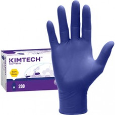 Kimtech Vista Nitrile Exam Gloves - For Right/Left Hand - Nitrile - Purple - Recyclable, Textured Fingertip, Disposable, Beaded Cuff, Powdered, Non-sterile, Textured Fingertip - For Laboratory Application - 200 / Box - 4.7 mil Thickness - 9.50
