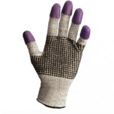 Jackson Safety G60 Cut Resistant Nitrile Gloves - 8 Size Number - Medium Size - Nitrile - Purple - Ambidextrous, Cut Resistant - 2 / Pair