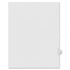 Kleer-Fax Preprinted Letter Side Tab Index Divider - Printed Tab(s) - Character - V - 8.5
