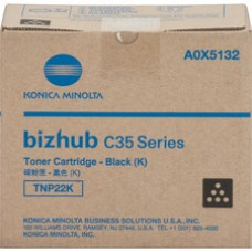 Konica Minolta TNP22K Original Toner Cartridge - Laser - 5200 Pages - Black - 1 Each