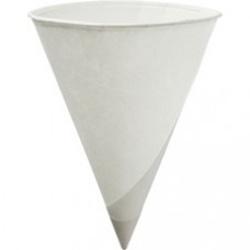Konie Paper Cone Cups - 200 / Bag - 6 fl oz - Cone - 5000 / Carton - White - Paper - Water