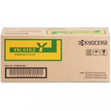 Kyocera TK-5152Y Original Toner Cartridge - Laser - Standard Yield - 10000 Pages - Yellow - 1 Each