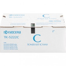 Kyocera TK-5222C Toner Cartridge - Cyan - Laser - Standard Yield - 1200 Pages - 1 Each