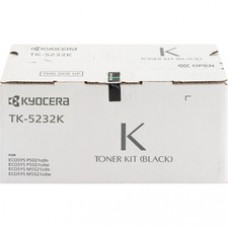 Kyocera TK-5232K Original High Yield Laser Toner Cartridge - Black - 1 Each - 2600 Pages