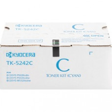 Kyocera TK-5242C Toner Cartridge - Cyan - Laser - 3000 Pages - 1 Each
