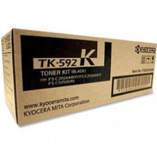 Kyocera TK-592K Original Toner Cartridge - Laser - 7000 Pages - Black - 1 Each