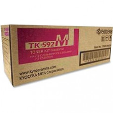Kyocera TK-592M Original Toner Cartridge - Laser - 5000 Pages - Magenta - 1 Each