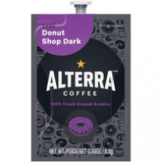 Flavia Freshpack Alterra Donut Shop Dark Coffee - Compatible with Flavia - Dark - 100 / Carton