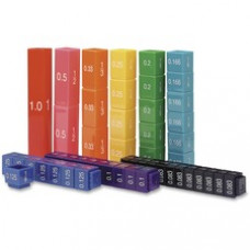 Learning Resources Fraction Tower Cubes Set - Theme/Subject: Learning - Skill Learning: Decimal, Fraction, Color, Mathematics - 51 Pieces - 6+