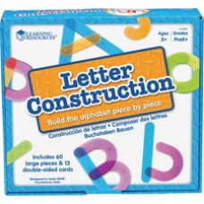 Learning Resources Letter Construction Activity Set - Theme/Subject: Learning - Skill Learning: Letter Recognition, Alphabet, Mathematics, Uppercase Letters, Lowercase Letters - 3+