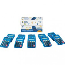 Learning Resources Primary Calculator Set - Dual Power - 8 Digits - Battery/Solar Powered - Battery Included - AA - 4.5