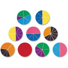 Rainbow Fraction Deluxe Circles Set - Theme/Subject: Learning - Skill Learning: Color Matching, Addition, Subtraction, Comparison, Fraction - 9 Pieces - 6+