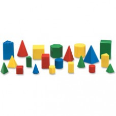 Learning Resources Mini GeoSolids Shapes Set - Theme/Subject: Fun - Skill Learning: Shape, Color, Geometry - 32 Pieces
