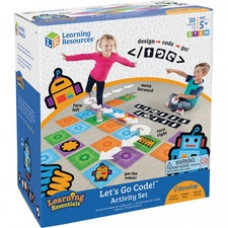 Learning Resources Ages 5+ Let's Go Code Activity Set - Theme/Subject: Fun - Skill Learning: Gross Motor, Visual, Critical Thinking, Sequential Thinking, Problem Solving, Direction - 50 Pieces - 5+ - 1 / Set