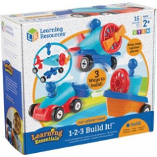 Learning Resources 1-2-3 Build It Car-Plane-Boat - Theme/Subject: Learning - Skill Learning: Visual, Problem Solving, Fine Motor, Critical Thinking, Tactile Discrimination, Direction, Sequential Thinking - 2 Year & Up - Multi