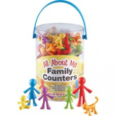 Learning Resources All About Me Family Counters Set - Learning Theme/Subject - Assorted - 72 / Pack