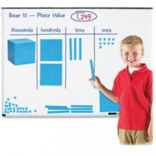 Learning Resources Giant Magnetic Base Ten Set - Skill Learning: Visual Interpretation - 121 Pieces