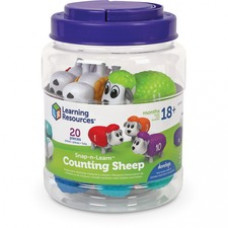 Learning Resources Snap-n-Learn Counting Sheep - Theme/Subject: Animal - Skill Learning: Counting, Color, Number - 1.5-4 Year - 32 Pieces - Rainbow
