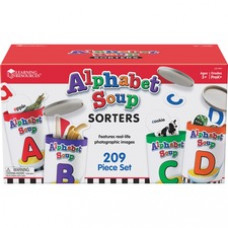 Learning Resources Alphabet Soup Sorters Skill Set - Theme/Subject: Learning - Skill Learning: Alphabet, Letter Sound, Shape, Vocabulary, Oral Language, Sorting, Motor Skills