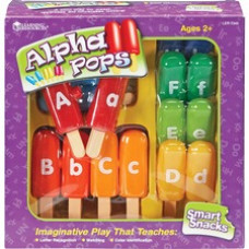 Smart Snacks Alpha Pops - Skill Learning: Visual, Color Identification, Letter Recognition, Expressive Language, Receptive Language, Quiz, Color Matching, Fine Motor, Imagination