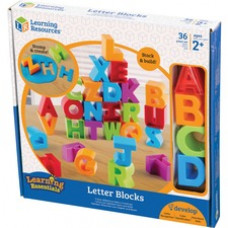 Learning Resources Letter Blocks - Theme/Subject: Learning - Skill Learning: Visual, Letter Recognition, Alphabetical Order, Color Identification, Word Building, Fine Motor, Eye-hand Coordination, Tactile Discrimination - 2 Year & Up - Multi
