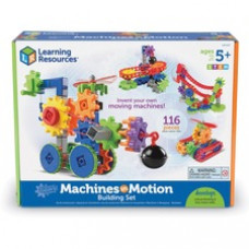Learning Resources Gears! Gears! Gears! Machines in Motion - Theme/Subject: Learning - Skill Learning: Basic Engineering Principles, Creativity, Building, Interactive Learning, Machines, Vehicle, STEM, Critical Thinking - 4 Year & Up - 112 Pieces - M