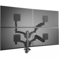 Chief Kontour K1C420B Mounting Arm for Monitor, TV, All-in-One Computer - Black - TAA Compliant - 4 Display(s) Supported - 36