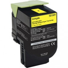 Lexmark Unison 701HY Toner Cartridge - Laser - High Yield - 3000 Pages Yellow - Yellow - 1 Each