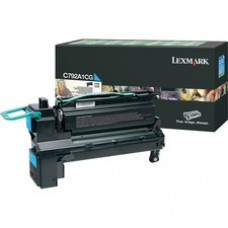Lexmark C792A1CG Toner Cartridge - Laser - 6000 Pages - Cyan - 1 Each