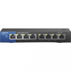 Linksys 8 Port Desktop Gigabit Switch - 8 Ports - 2 Layer Supported - Twisted Pair - Desktop, Wall Mountable - Lifetime Limited Warranty