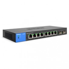 Linksys 8-Port Managed Gigabit Switch - 8 Ports - Manageable - Gigabit Ethernet - 10/100/1000Base-T, 1000Base-X - TAA Compliant - 3 Layer Supported - Modular - 2 SFP Slots - Power Adapter - 6.54 W Power Consumption - Optical Fiber, Twisted Pair - 5 Year L
