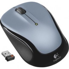 Logitech M325 Laser Wireless Mouse - Optical - Wireless - Radio Frequency - 2.40 GHz - Silver - 1 Pack - USB - 1000 dpi - Scroll Wheel - 2 Button(s) - Symmetrical
