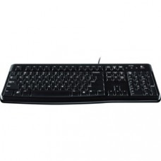 Logitech Slim Corded Keyboard - Cable Connectivity - USB Interface - English - Black