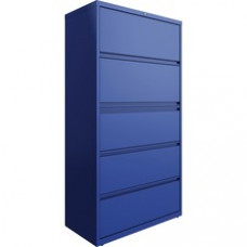 Lorell 4-drawer Lateral File with Binder Shelf - 36