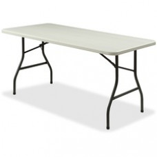Lorell Ultra-Lite Folding Table - Light Gray Top - Dark Gray Base x 72