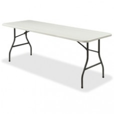 Lorell Ultra-Lite Folding Table - Light Gray Top - Dark Gray Base x 96