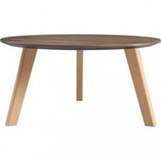 Lorell Relevance Walnut Round Coffee Table - 15.8