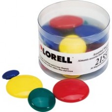 Lorell Magnets Assortment - Small, Medium, Large - 30 / Pack - Assorted