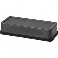 Lorell Cloth Dry-erase Board Eraser - 2.19" Width x 5.19" Length - Black - Nonwoven, Plastic - 1 / Each