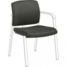 Lorell Stackable Chair Upholstered Back/Seat Kit - Black - 1 Each