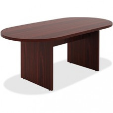 Lorell Chateau Series Mahogany 6' Oval Conference Table - 70.9
