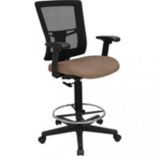 Lorell Breathable Mesh Drafting Stool - Malted Seat - 5-star Base - Malted - 27