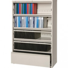 Lorell Receding Lateral File with Roll Out Shelves - 42