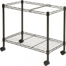 Lorell Mobile File Cart - 4 Casters - Steel - 12.9