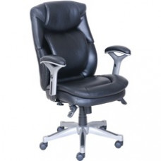 Lorell Wellness by Design Executive Chair - Bonded Leather - 26.8