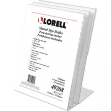 Lorell L-base Slanted Sign Holder Stand - Support 8.50