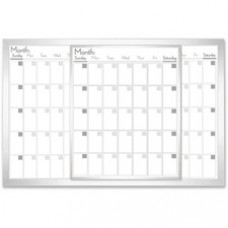 Lorell Magnetic Dry-Erase Calendar Board - 36