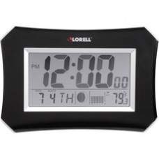 Lorell LCD Wall/Alarm Clock - Digital