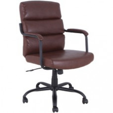 Lorell SOHO Collection High-back Leather Chair - 27.5